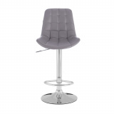 Barová židle PARIS na stříbrném talíři - šedá
