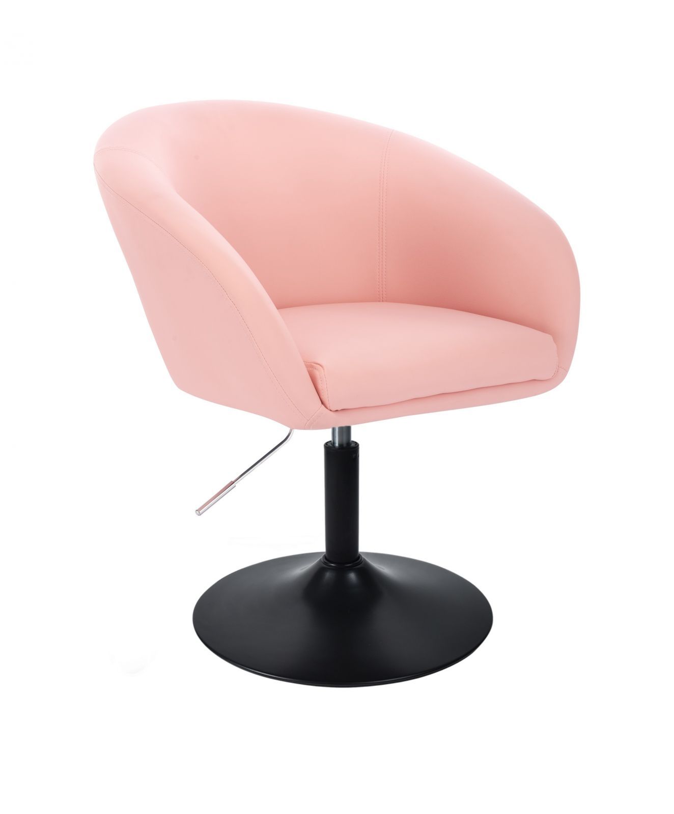Kosmetická židle VENICE na černém talíři - růžová