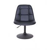 Kosmetická židle SAMSON na černém talíři - černá