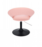 Kosmetická židle NAPOLI na černém talíři - růžová