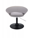 Kosmetická židle NAPOLI na černém talíři - šedá