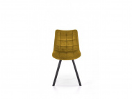 Židle ORLEN VELUR - žlutá